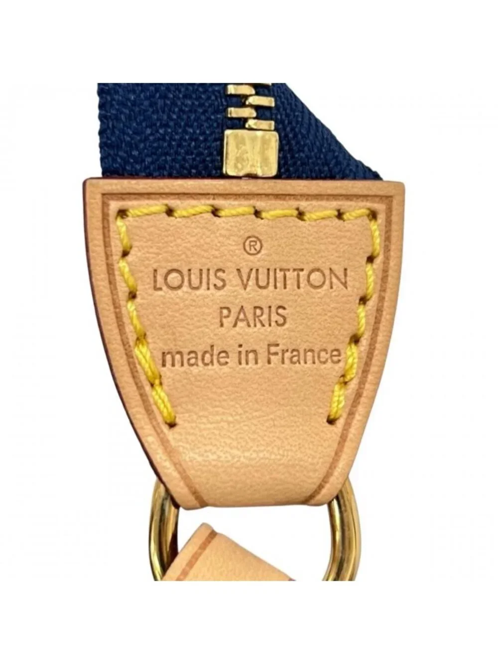 Louis Vuitton Monogram Vernis Accessoires Ikat Flower Shoulder Bag Blue Gold